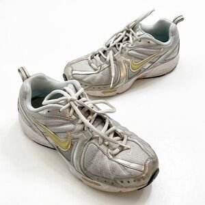 Nike Air white/gold sneakers